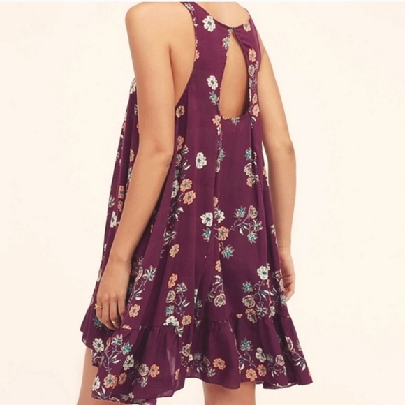 Free People Annka Boarder Slip Dress Black Multi Boho Size Med - Picture 4 of 12